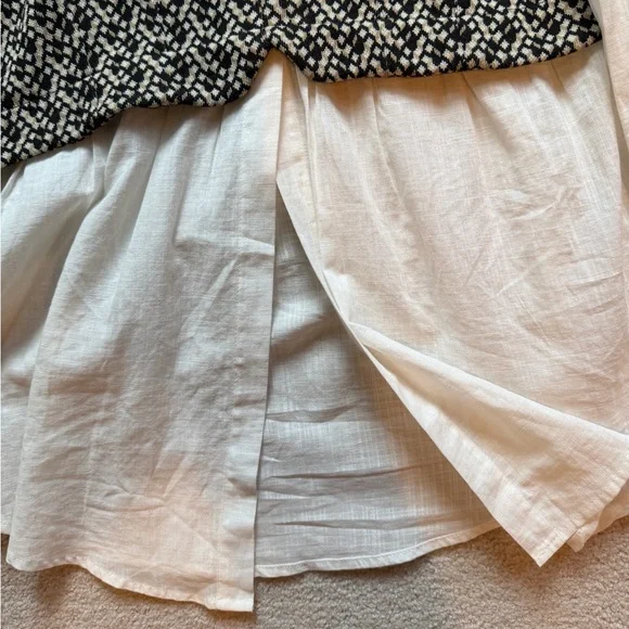 By Anthropologie Layered Jacquard Vest and Blouse size M - Picture 4 of 6